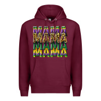 Burgundy mama mardi gras Premium Hoodie - CowGirlArtShop