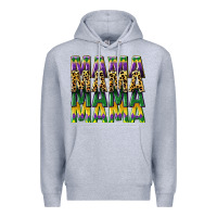 Heather Grey mama mardi gras Premium Hoodie - CowGirlArtShop