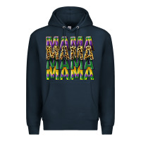 Navy mama mardi gras Premium Hoodie - CowGirlArtShop