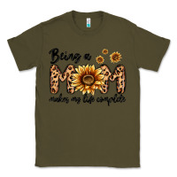 Army Green being a mom makes my life complete Classic Tee - MaliasSmallBusiness