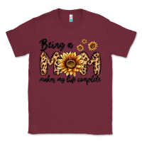 Burgundy being a mom makes my life complete Classic Tee - MaliasSmallBusiness