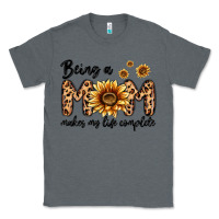 Charcoal Heather being a mom makes my life complete Classic Tee - MaliasSmallBusiness