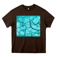Chocolate Brown turquoise glitter Heavy Core Tee - JahusDesignShop