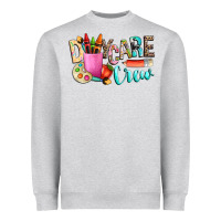 Heather Grey daycare crew Heavyweight Sweatshirt - NancyCooperArtShop