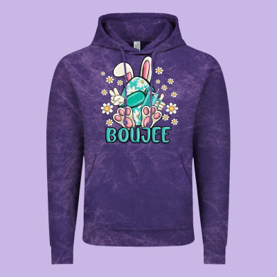 Boujee  Easter  Egg Vintage Hoodie Designed By Maliassmallbusiness