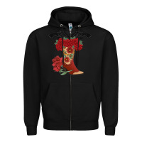 Black Cowboy Boots Zipper Hoodie - Bettercallsaul