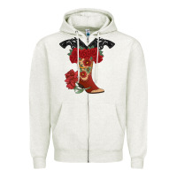 Cowboy Boots Zipper Hoodie | Teevron