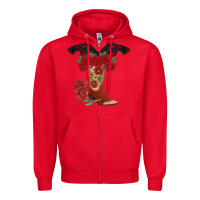 Red Cowboy Boots Zipper Hoodie - Bettercallsaul