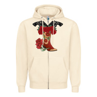 Sandshell Cowboy Boots Zipper Hoodie - Bettercallsaul