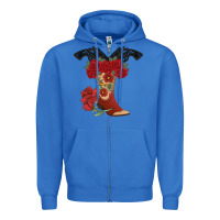 True Royal Cowboy Boots Zipper Hoodie - Bettercallsaul