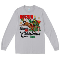 Moon Dust rockin around the christmas tree Long Sleeve Tee - MaliasSmallBusiness