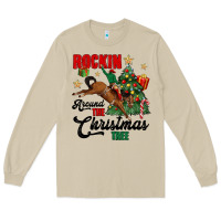 Mushroom rockin around the christmas tree Long Sleeve Tee - MaliasSmallBusiness