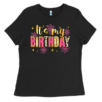 Black it's my birthday Ladies Tee - JahusDesignShop