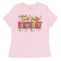 Bubblegum Pink it's my birthday Ladies Tee - JahusDesignShop