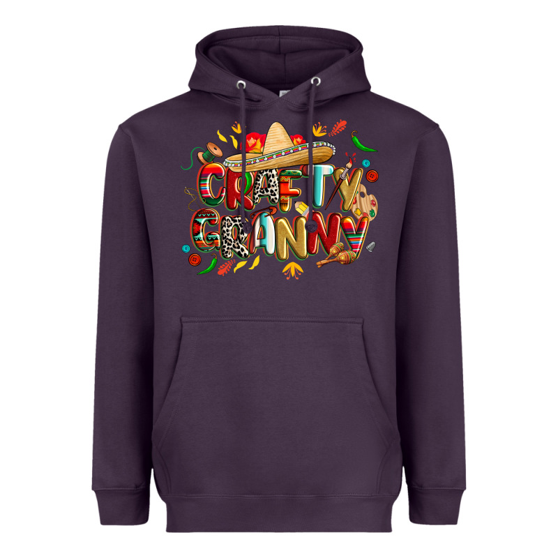 Cinco De Mayo Crafty Granny Heavyweight Hoodie by CowGirlArtShop | Teevron
