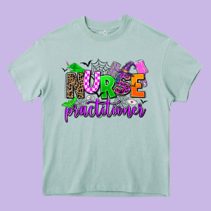Nurse Practitioner Heavy Core Tee Designed By Adodesignshop