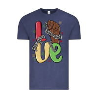Vintage Denim love juneteenth Vintage Tee - MaliasSmallBusiness