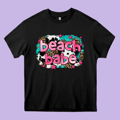 Beach Babe Heavy Core Tee Designed By Adodesignshop