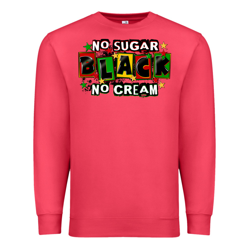 No Sugar No Cream Black Premium Sweatshirt by CowGirlArtShop | Teevron