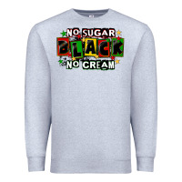 Heather Grey no sugar no cream black Premium Sweatshirt - CowGirlArtShop