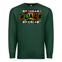 Sports Green no sugar no cream black Premium Sweatshirt - CowGirlArtShop