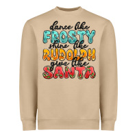 Mushroom dance like frosty shine like rudolph give like san Heavyweight Sweatshirt - MaliasSmallBusiness