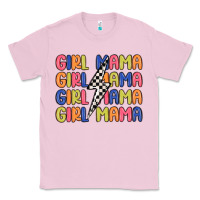 Bubblegum Pink girl mama lightning bolt Classic Tee - MaliasSmallBusiness