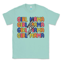 Seafoam girl mama lightning bolt Classic Tee - MaliasSmallBusiness