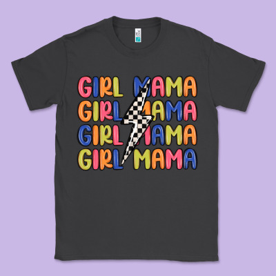 Girl Mama Lightning Bolt Classic Tee Designed By Maliassmallbusiness