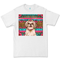 Shih Tzu Floral Tumbler Premium Tee | Teevron
