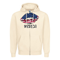 Sandshell American lip Zipper Hoodie - Bettercallsaul