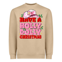 Mushroom have a holly dolly christmas Heavyweight Sweatshirt - MaliasSmallBusiness