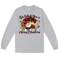 Moon Dust We whisk you a Merry Christmas Long Sleeve Tee - NancyCooperArtShop