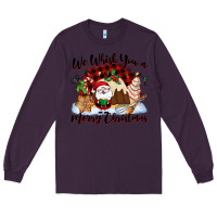 Plum We whisk you a Merry Christmas Long Sleeve Tee - NancyCooperArtShop