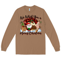 Toasted Coconut We whisk you a Merry Christmas Long Sleeve Tee - NancyCooperArtShop