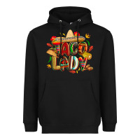 Black cinco de mayo taco lady Heavyweight Hoodie - CowGirlArtShop