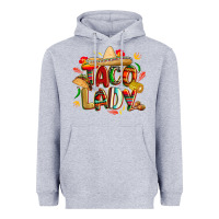 Heather Grey cinco de mayo taco lady Heavyweight Hoodie - CowGirlArtShop