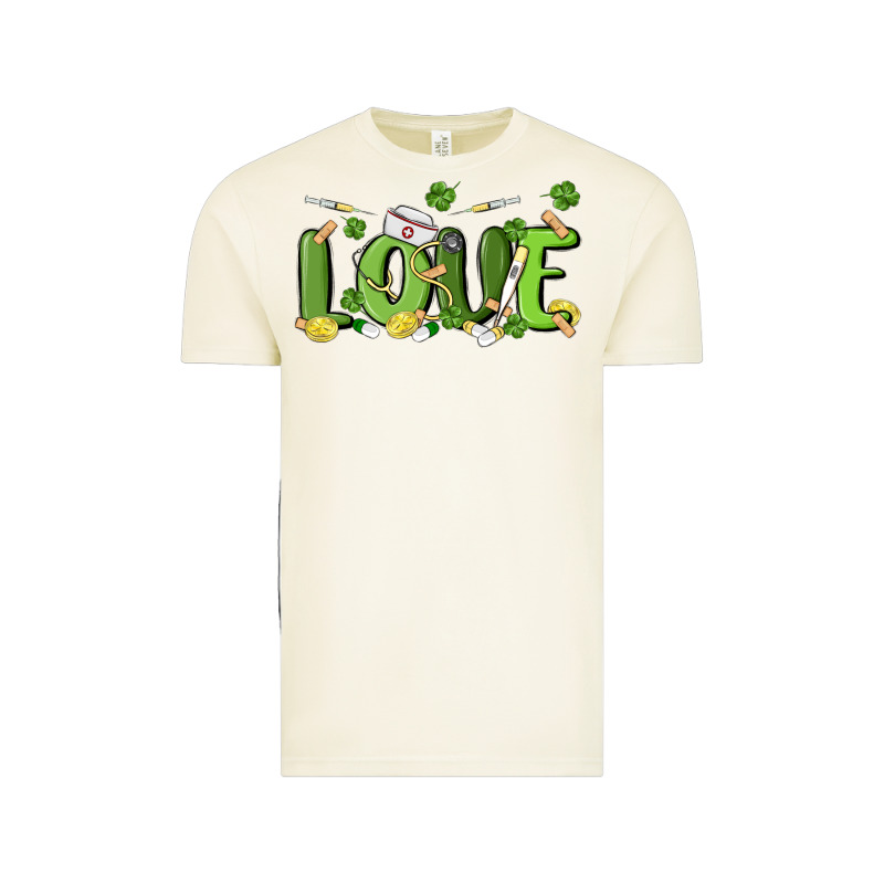 St Patricks Love Nurse Vintage Tee by MaliasSmallBusiness | Teevron
