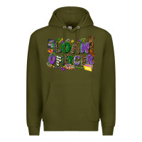 Army Green loan officer mardi gras cowgirl Premium Hoodie - CowGirlArtShop