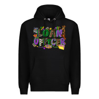 Black loan officer mardi gras cowgirl Premium Hoodie - CowGirlArtShop
