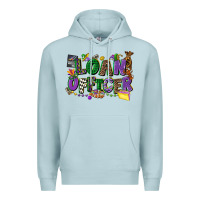 Blue Mist loan officer mardi gras cowgirl Premium Hoodie - CowGirlArtShop