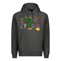 Charcoal Heather loan officer mardi gras cowgirl Premium Hoodie - CowGirlArtShop
