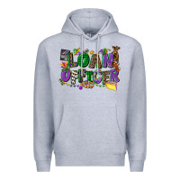 Heather Grey loan officer mardi gras cowgirl Premium Hoodie - CowGirlArtShop