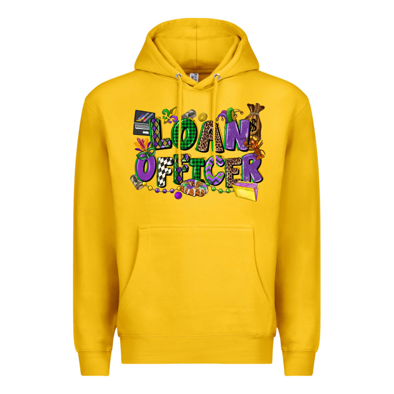 Loan Officer Mardi Gras Cowgirl Premium Hoodie by CowGirlArtShop | Teevron
