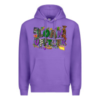 Purple loan officer mardi gras cowgirl Premium Hoodie - CowGirlArtShop