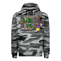 Slate Camo loan officer mardi gras cowgirl Premium Hoodie - CowGirlArtShop