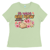 Matcha his mercies are new every morning lamentations 3 2 Ladies Tee - JahusDesignShop