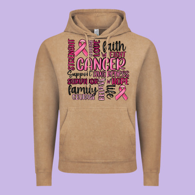 Cancer Awareness Vintage Hoodie Designed By Maliassmallbusiness