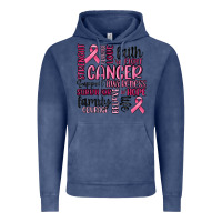 Vintage Denim cancer awareness Vintage Hoodie - MaliasSmallBusiness