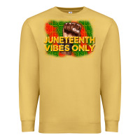 Antique Gold juneteenth vibes only Premium Sweatshirt - CowGirlArtShop